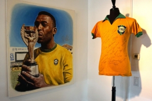 [포토] 경매에 나온 펠레의 사인 유니폼