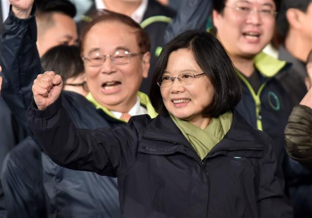 중국으로부터 대만 독립을 주장하고 있는 차이잉원 대만 총통. AFP 연합뉴스