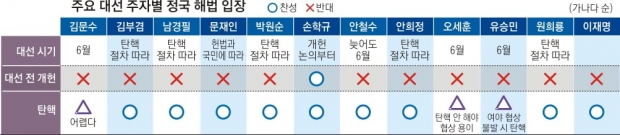 여야 잠룡, 대선시기 등 복잡한 속내