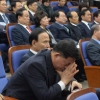 [서울포토] 탄핵 표결일, 무거운 분위기 속 열린 새누리 의원총회