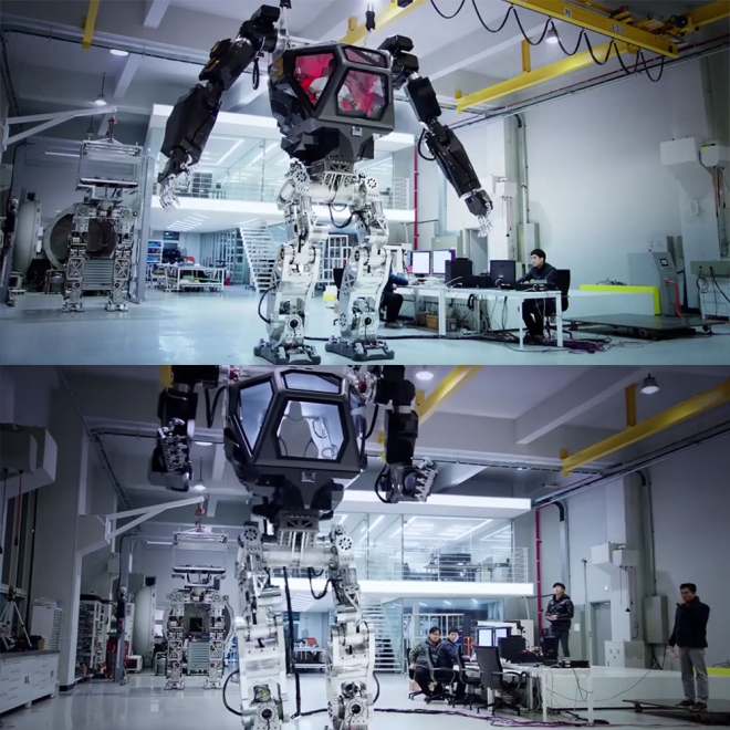 ㈜한국미래기술이 만든 차세대 탑승형 로봇 ‘메소드-1’(METHOD-1) [사진=비탈리 불가로브 페이스북]