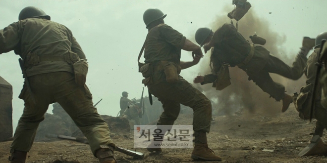 사진=영화 ‘핵소고지’ 1차 예고편의 한 장면.