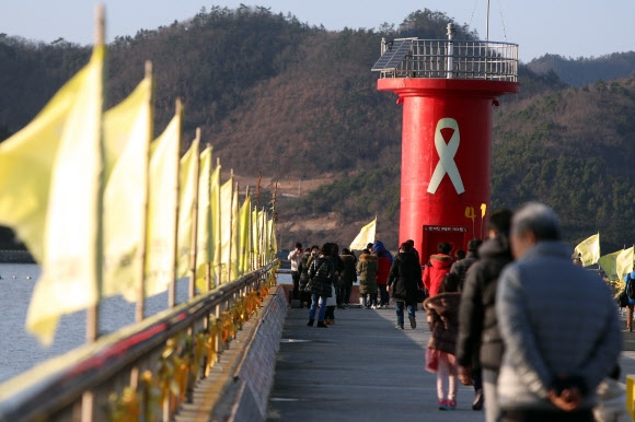 헌재 탄핵 인용 팽목항 가는 문재인