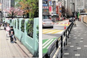 넓어진 등굣길… 광진 동자초·자양고 보행로 정비