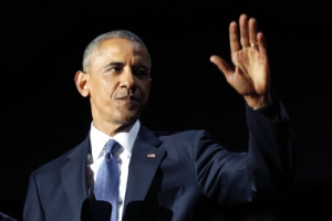 오바마 고별연설서 “여러분이 좋은 대통령으로 만들었다”