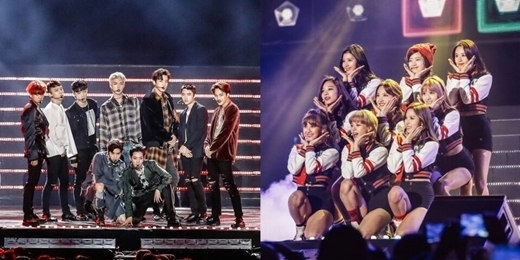 음반킹 엑소 음원퀸 트와이스