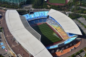 수원축구장 지하 2만t 저류조… 물값 年 8000만원 아낀다