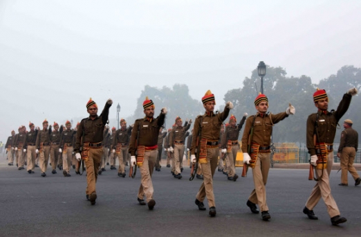[포토] ’인도 공화국의 날’ 퍼레이드 연습