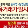 농협, 설 연휴 금융거래 전면 중단…신용카드 이용만 가능