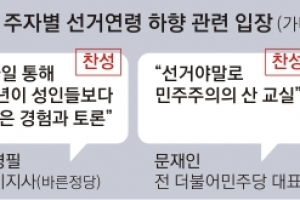 [대선이슈 집중분석] 주요 주자들 “선거권 18세로 낮춰야”… 각 당 입장은 엇갈려