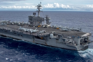 美 항공모함 칼빈슨호 괌 도착…한미연합훈련 참가 예상