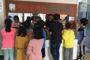 동작구, 5개 초교에 양치대 복도·급식실서도 ‘치카치카’