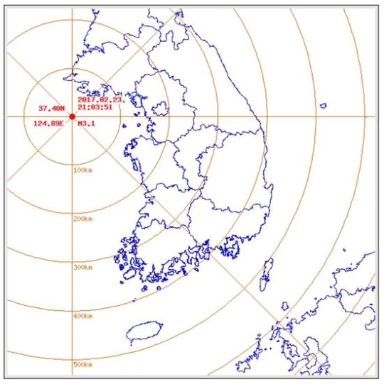 백령도 지진