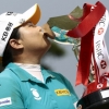 [포토] 박인비 LPGA투어 우승…트로피에 ‘달콤한 입맞춤’