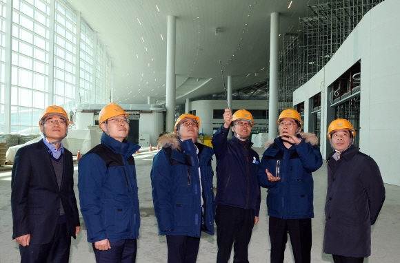 인천공항 제2여객터미널 건설 현장 점검