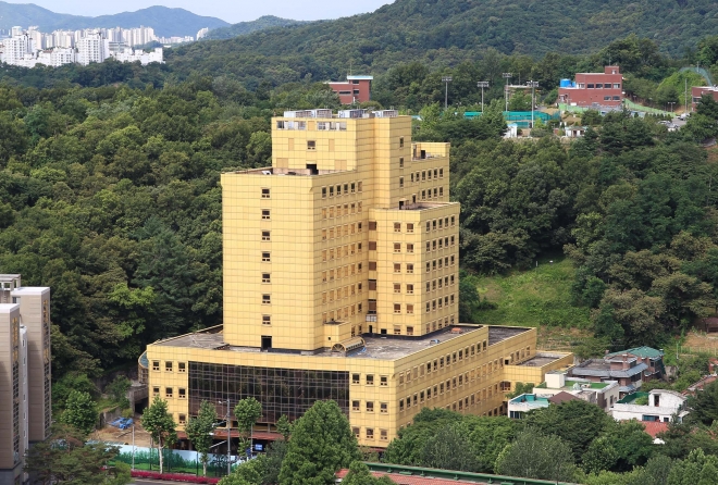 과천시 중앙로43에 위치한 우정병원 전경