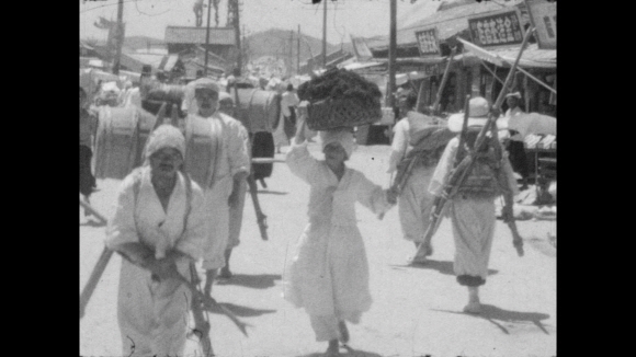 1935년 울산 읍내장. 한국영상자료원 제공