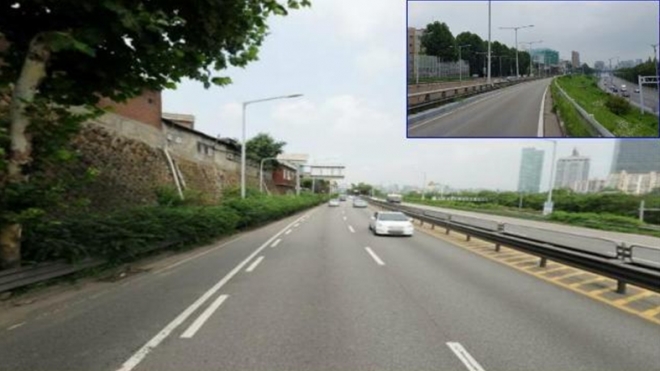 신길동 밤동산길 옆 (노들길 440m 구간) 방음벽 설치 계획 구간