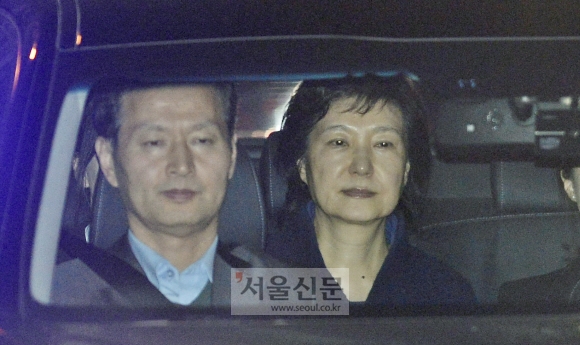 박근혜 전 대통령 구속, 서울구치소로 이동