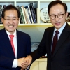 이명박, 홍준표 만나 “힘 합쳐 대통령 돼라”