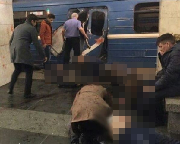 러시아 지하철 객차 안 폭발사고