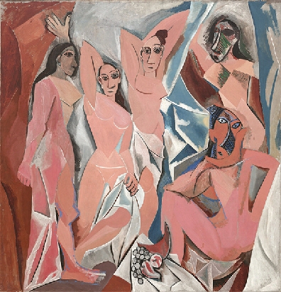 파블로 피카소의 ‘아비뇽의 아가씨들’, 1907, 유화, 243.9×233.7㎝, 뉴욕현대미술관.