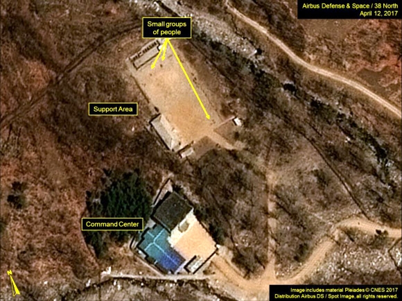 북한 핵실험장 지휘통제소 근처 포착된 사람 움직임