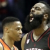 [NBA] 제임스 하든, 턴오버 9개 웨스트브룩에 완승 “MVP 달라”