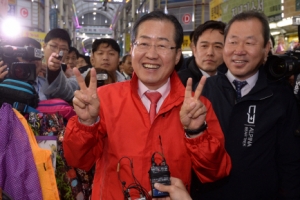 홍준표 “대선서 보수우파가 못이기면 한강에 빠져 죽어야”