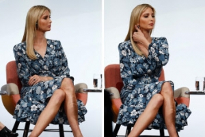 [포토그룹]국제 무대 데뷔한 이방카··· 독보적인 각선미