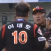 ‘KBO 첫 퇴장’ 이대호 “상황과 무관한 3루심이 퇴장 지시해…”