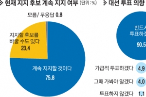 [서울신문·YTN 공동 여론조사] 표심 확정못한 유권자 1100만~1300만명, 부동·부유층 10명 중 3명