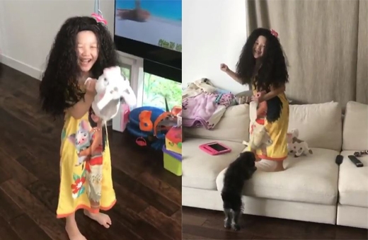 엄태웅 윤혜진 딸 엄지온