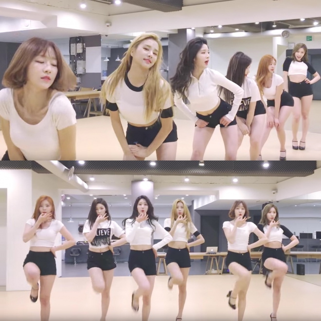 라붐 ‘휘휘’ 아이컨택 안무 영상 캡처