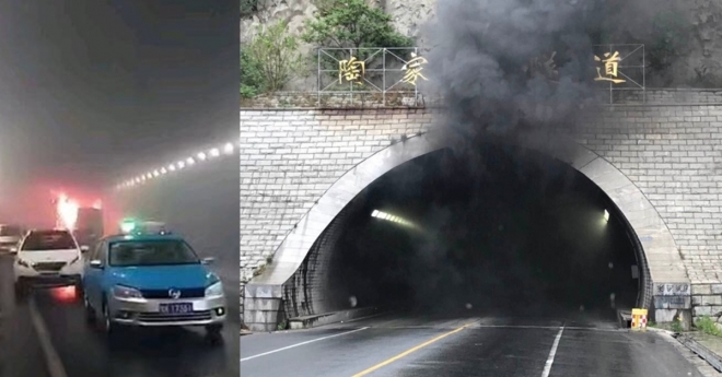 중국에서 차량 화재로 한국 유치원생들 참변. 출처=웨이보 캡처