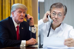 靑 “트럼프, 문 대통령과 통화서 북핵보다 한미 FTA 재협상 거론”