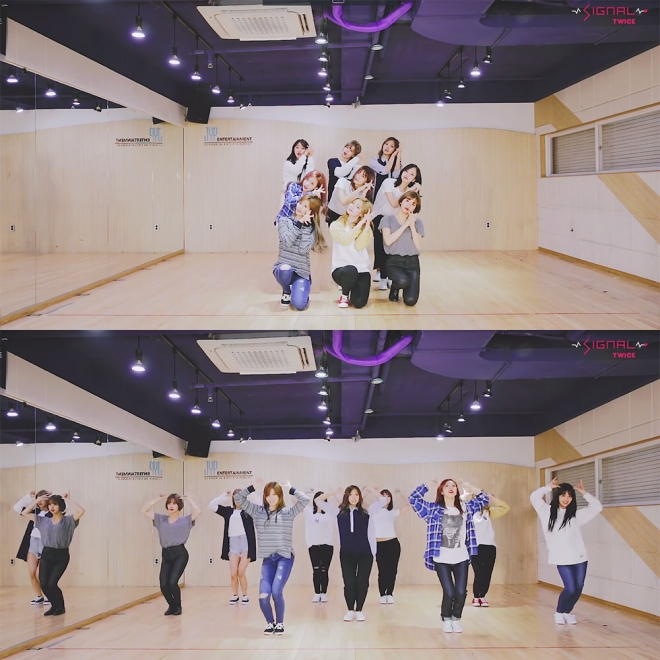 트와이스 ‘시그널’ 안무 영상 캡처