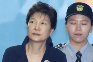 [서울포토] 재판 마친 박근혜 전 대통령