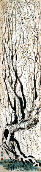 중국의 국보급 서화가로 추앙받는 치바이스. 시와 서예, 그림과 전각을 두루 꿰고 최고의 경지에 오른 그는 일상 사물에 대한 밀도 있는 관찰과 전통과 현대의 접목으로 20세기 중국 예술을 변화시켰다. 사진은  ‘양유도축, 버드나무’(1922). 예술의전당 서울서예박물관 제공