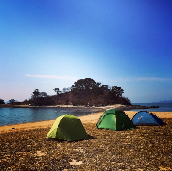 자월도는 해변을 중심으로 백패킹장이 형성돼 있다. 옹진군 제공