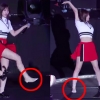 대학교 축제 무대서 신발 벗겨진 트와이스 모모