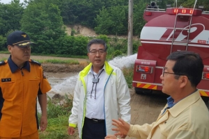 원경희 여주시장 가뭄 대책현장 방문