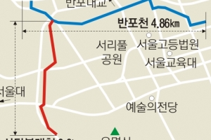 서초구 반포천 ‘맑은 물’ 흐른다