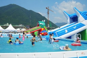 동작구 노들나루공원 도심 워터파크로 변신