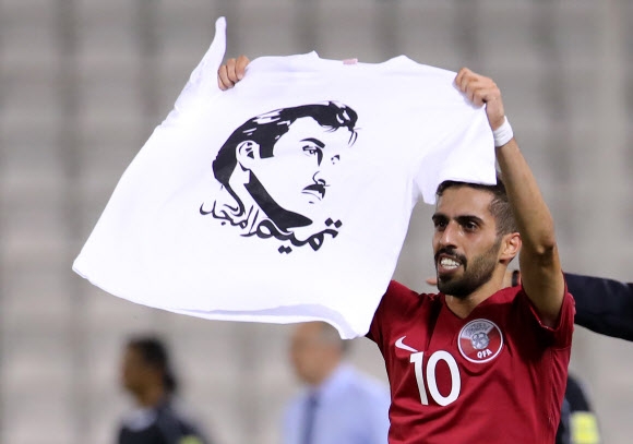 카타르 애국 세리머니 도마에 오르나?