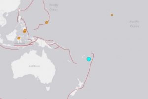 남태평양 통가 북서 209㎞에서 규모 6.2 지진 발생
