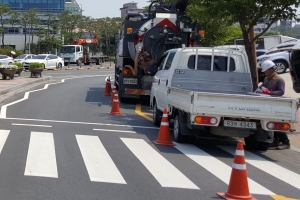 여주시, 장마철 집중호우 대비 하수관 준설작업