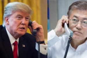 [속보] 문재인·트럼프 통화…‘북한 ICBM 도발’ 긴밀공조