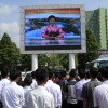 [포토] 북한 미사일 발사 뉴스를 지켜보는 북한 주민들