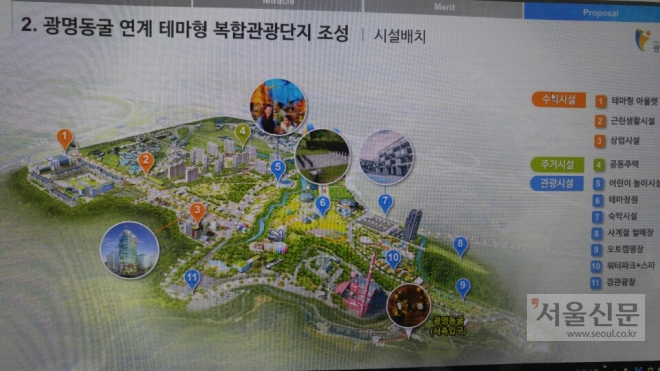 테마형 관광단지 조성 배치도. 광명시 제공